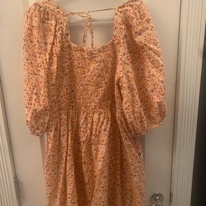 Knee length spring floral dress